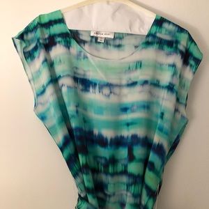 Amour Vert Blue Tie Dye Dress